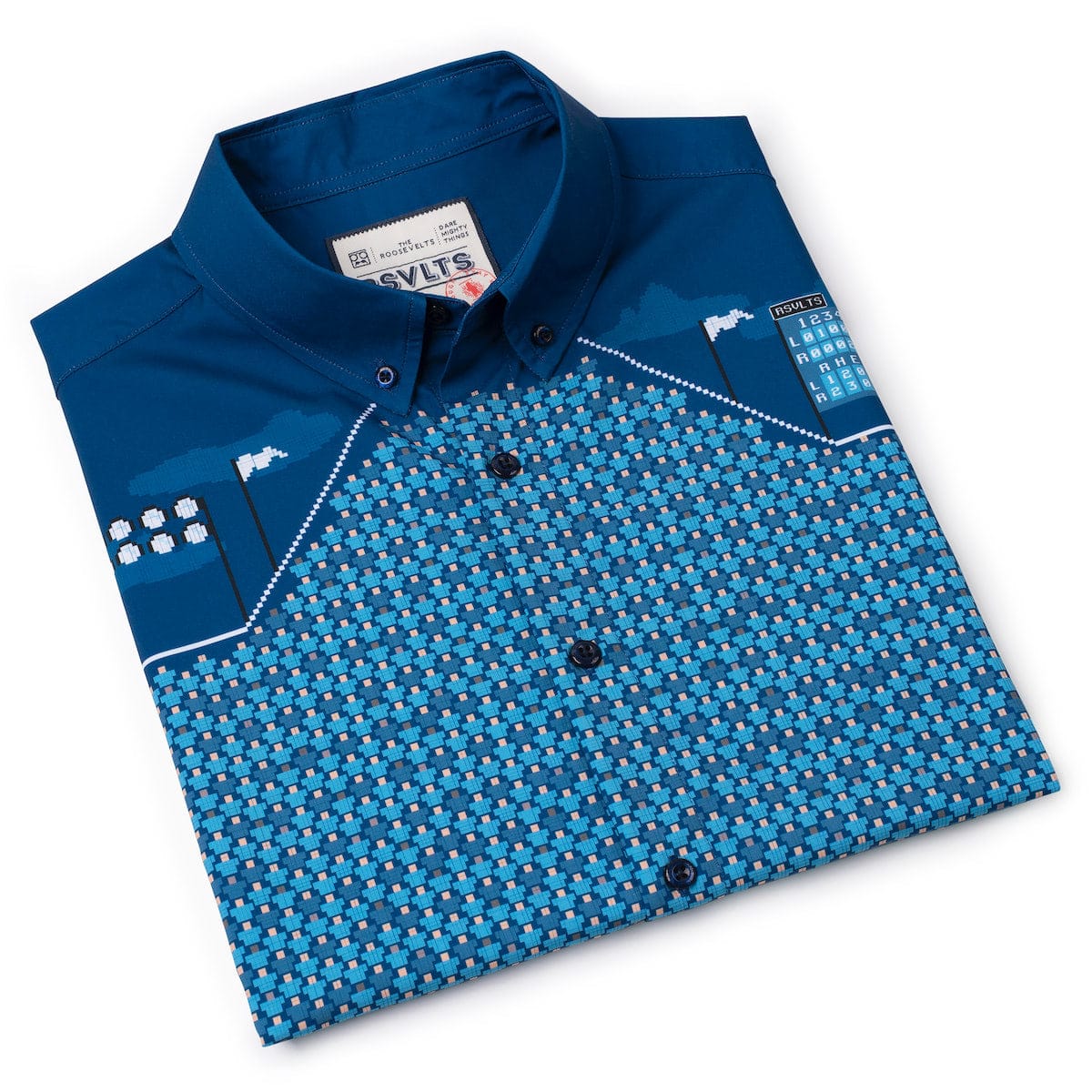 8-Bit Ballpark – KUNUFLEX Short Sleeve Shirt - Image 10