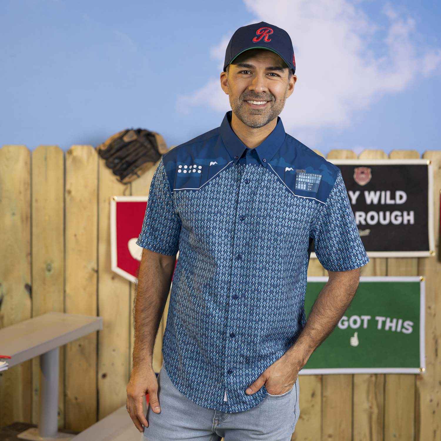8-Bit Ballpark – KUNUFLEX Short Sleeve Shirt - Image 4
