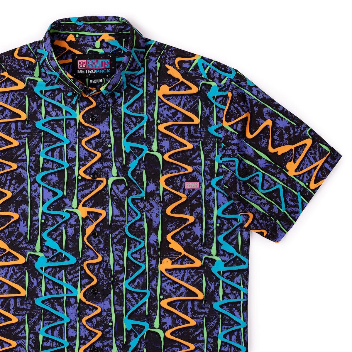 ‘90s Retro "Retro Squigglies" – KUNUFLEX Short Sleeve Shirt