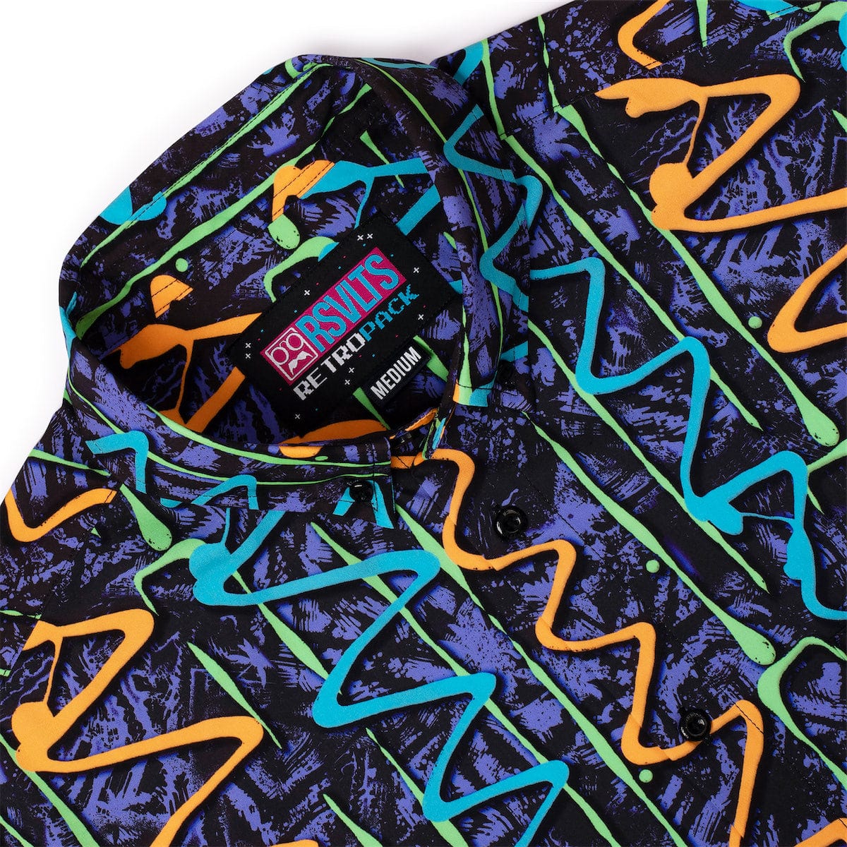 ‘90s Retro "Retro Squigglies" – KUNUFLEX Short Sleeve Shirt - Image 7