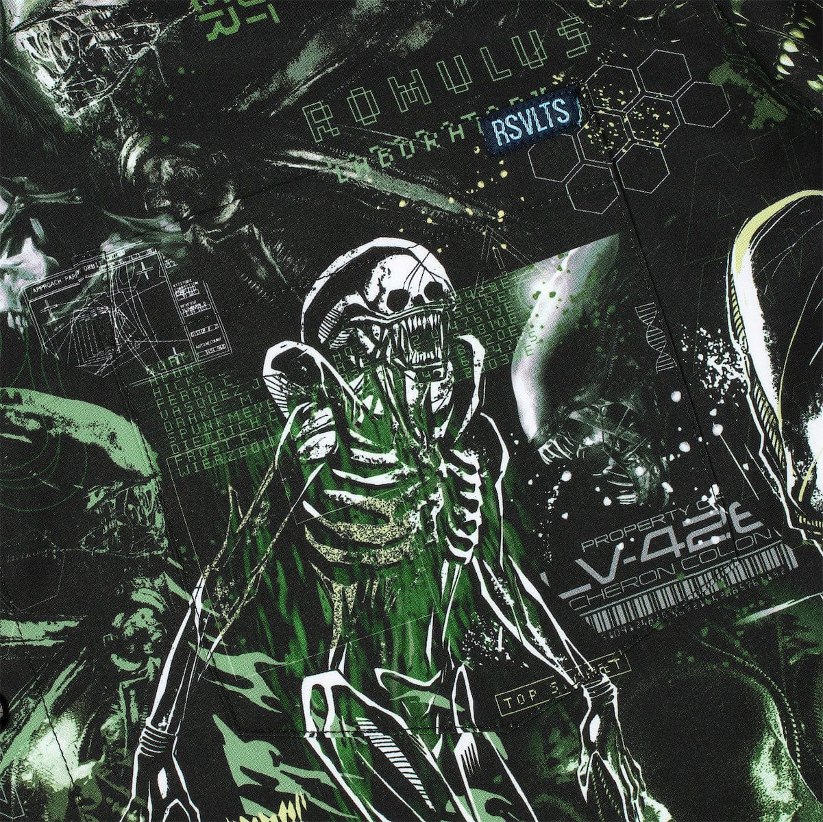 Alien "Containment Breach" – KUNUFLEX Short Sleeve Shirt - Image 3
