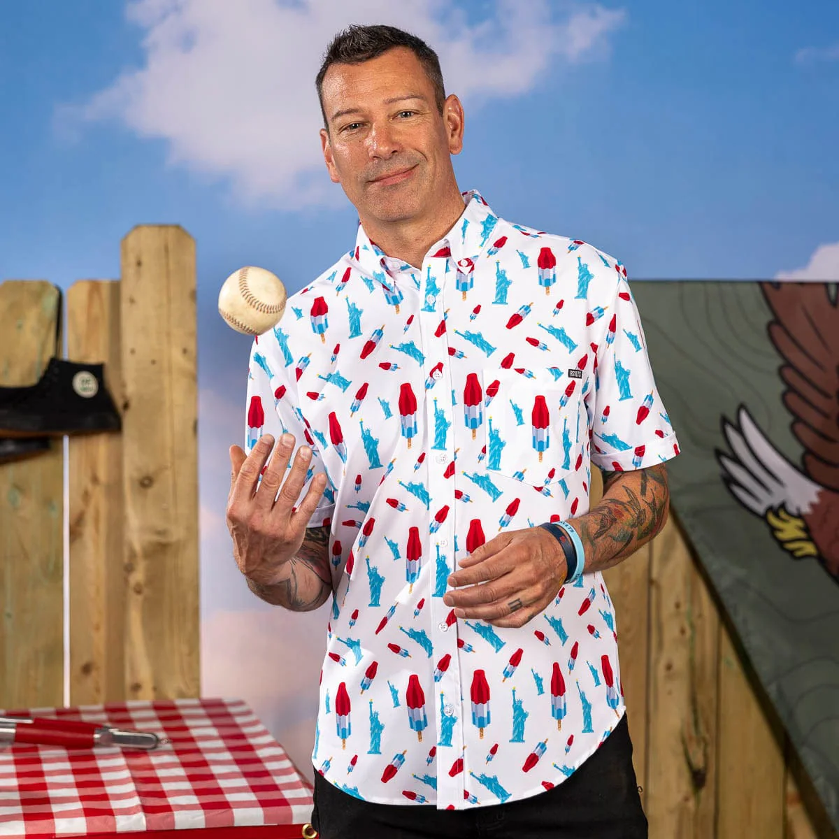 America Pops & Freedom – KUNUFLEX Short Sleeve Shirt (Legends Edition) - Image 2