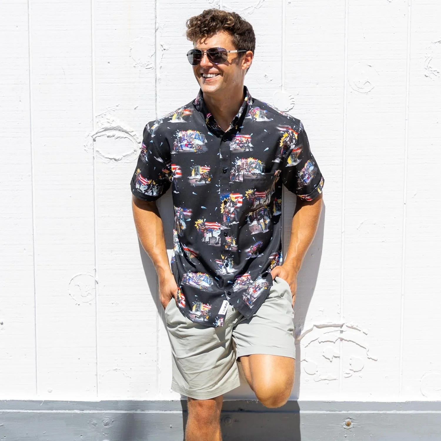 Plymouth Rock Gods – KUNUFLEX Short Sleeve Shirt - Image 3