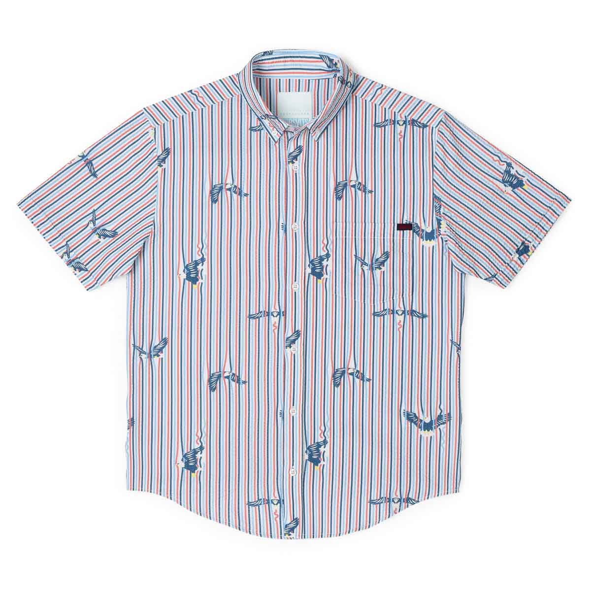America's Got Talons – Stretch Seersucker Short Sleeve Shirt - Image 4