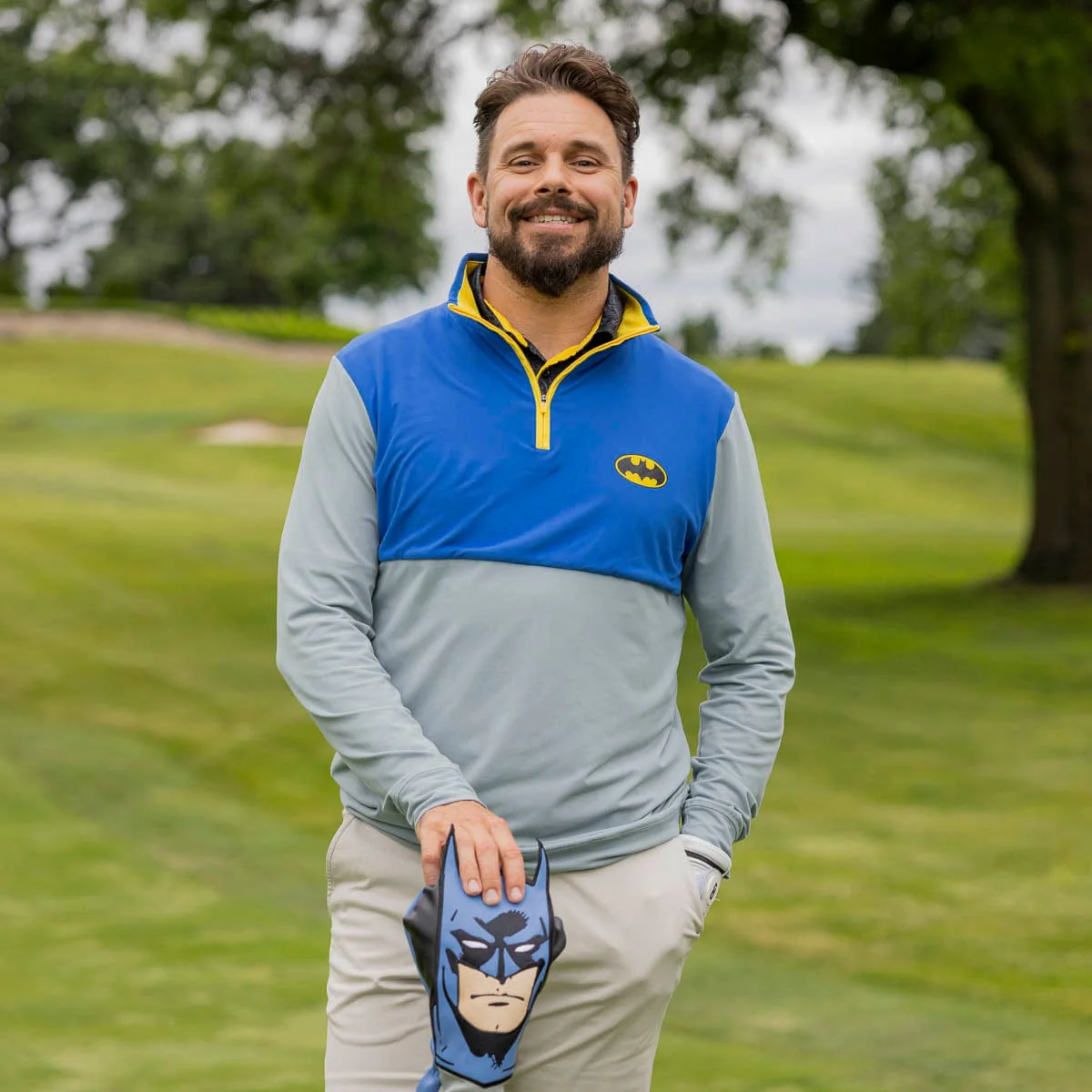 Batman™ 85th Anniversary "Holy Activewear, Batman!" – Quarter Zip - Image 3