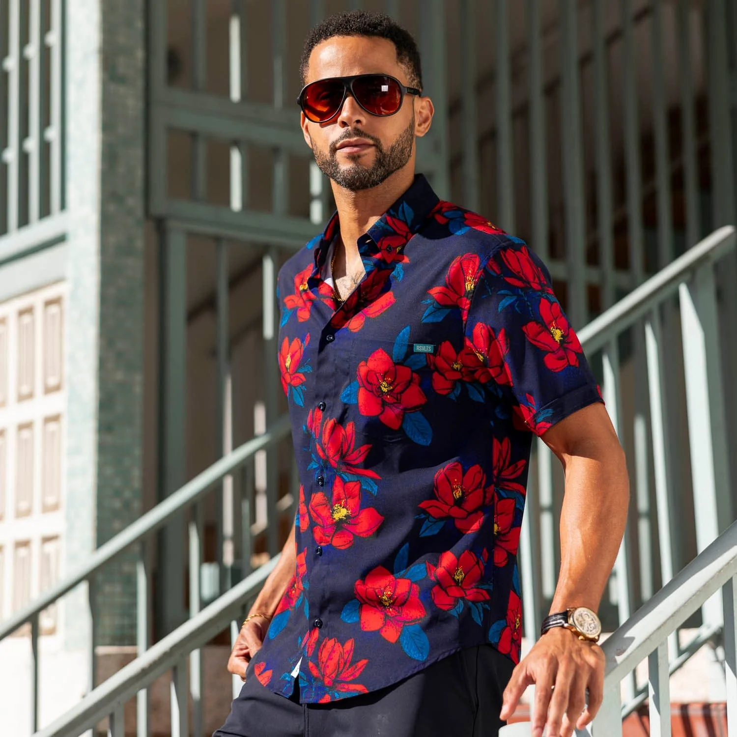 Bloom Service – KUNUFLEX Short Sleeve Shirt - Image 3