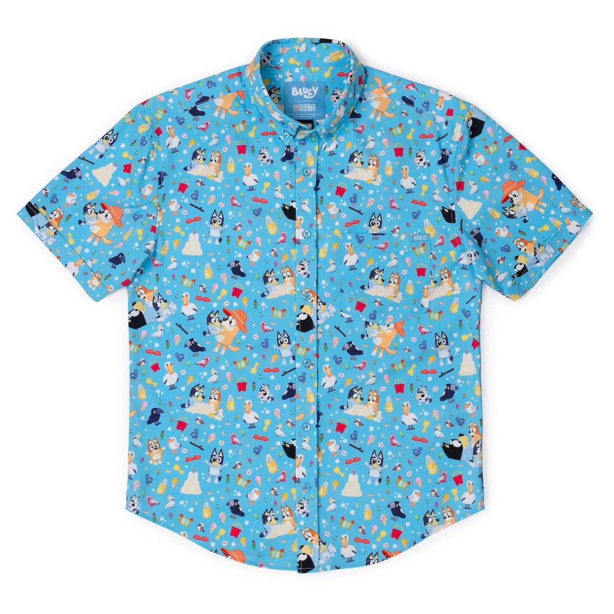 Bluey "Beach Day" – KUNUFLEX Short Sleeve Shirt - Image 4