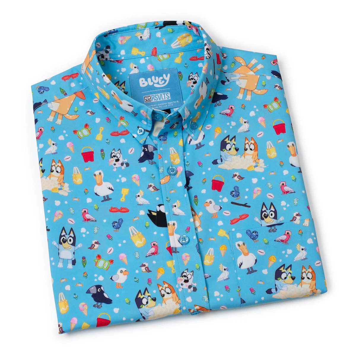 Bluey "Beach Day" – KUNUFLEX Short Sleeve Shirt - Image 8