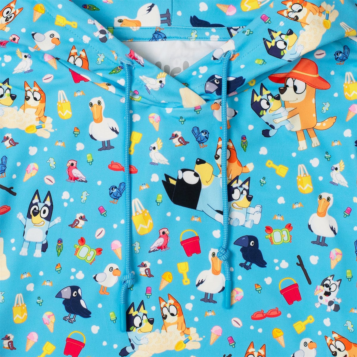 Bluey "Beach Day" – Youth Performance Hoodie - Image 2
