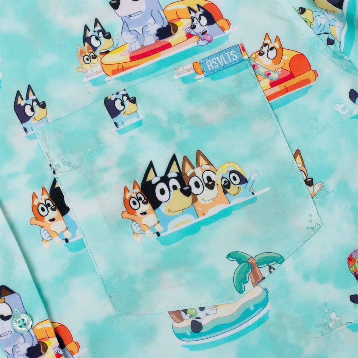 Bluey "Everybody in the Pool" – KUNUFLEX Short Sleeve Shirt - Image 5