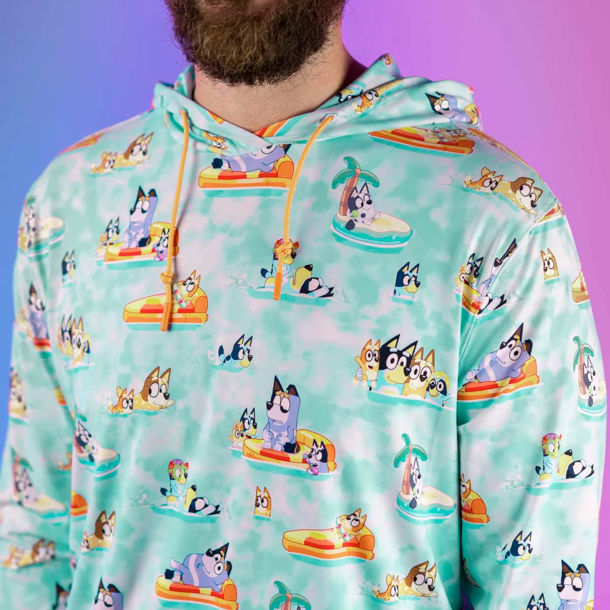 Bluey "Everybody in the Pool" – Performance Hoodie - Image 2