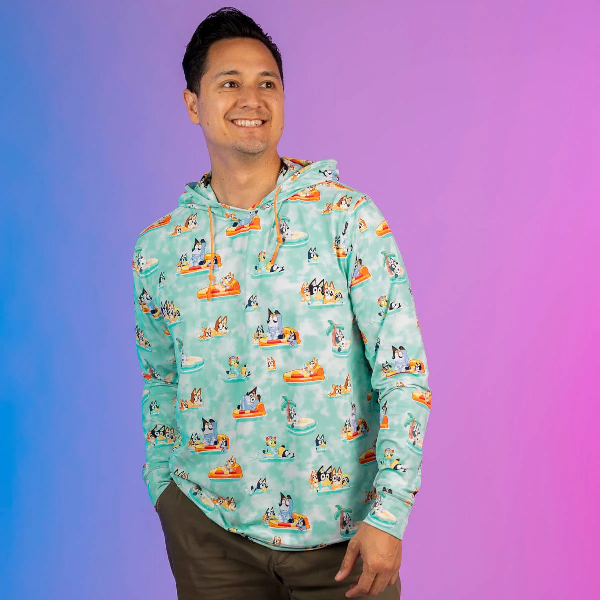 Bluey "Everybody in the Pool" – Performance Hoodie - Image 4