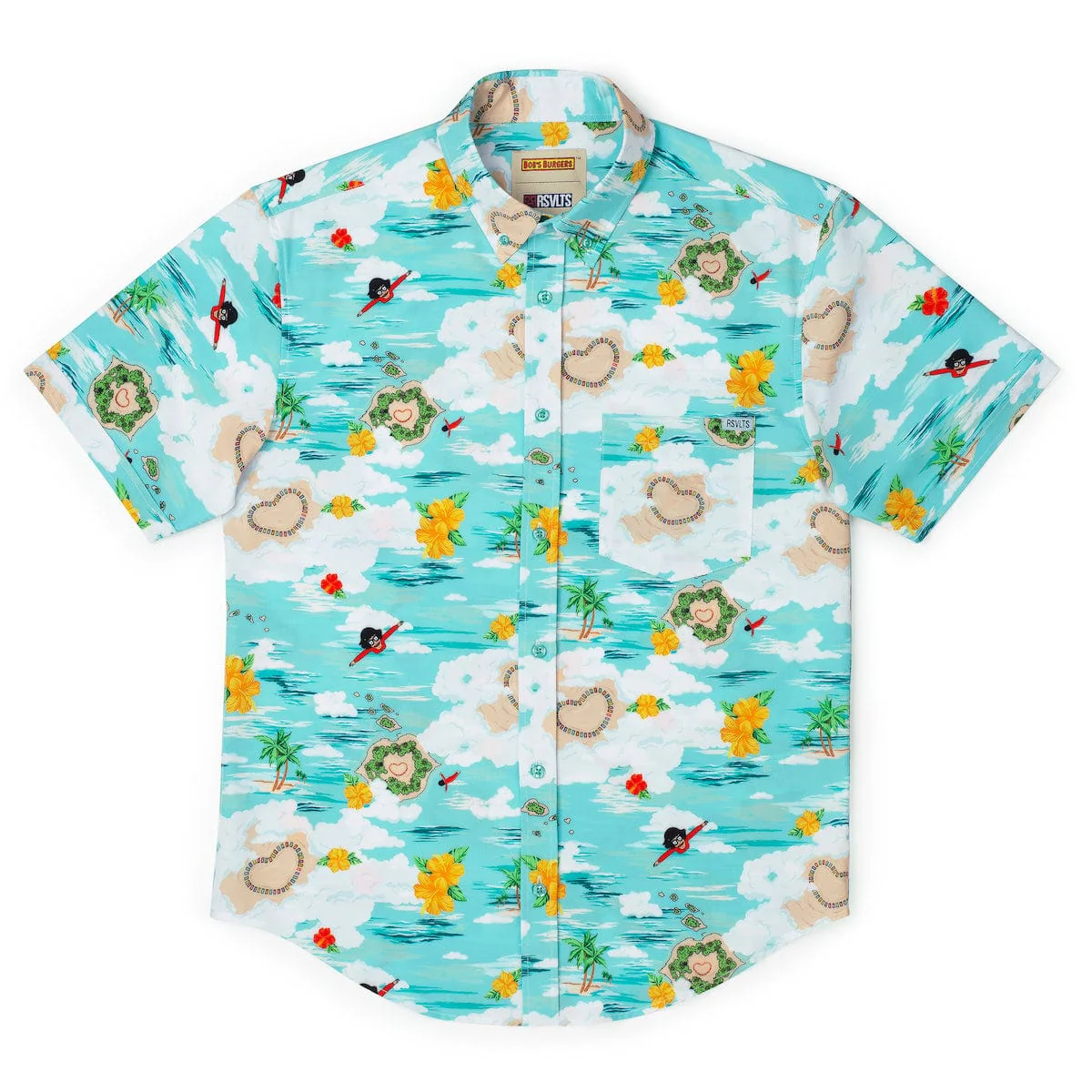 Bob's Burgers "Quickie Kiss-It Island" – KUNUFLEX Short Sleeve Shirt - Image 5