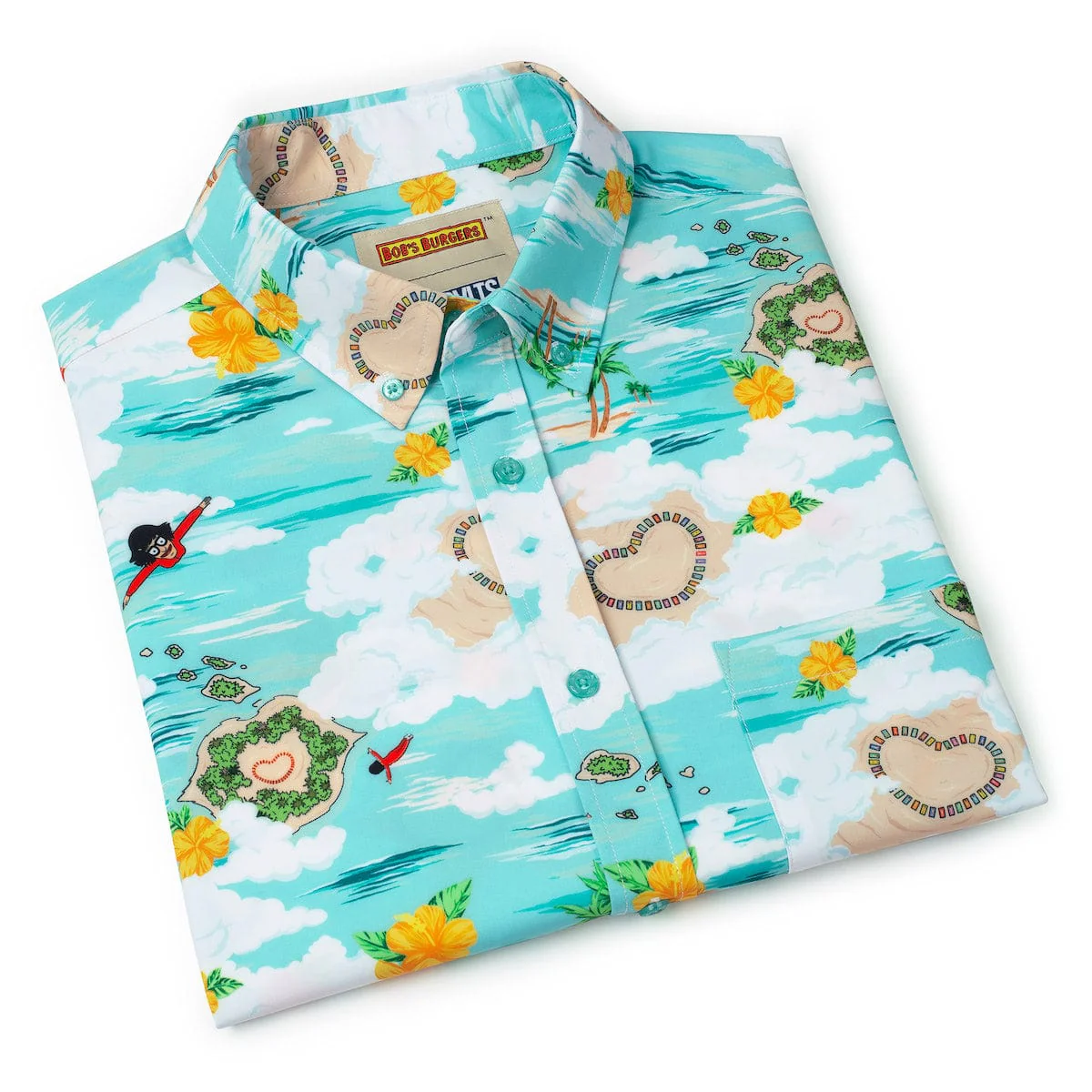 Bob's Burgers "Quickie Kiss-It Island" – KUNUFLEX Short Sleeve Shirt - Image 8