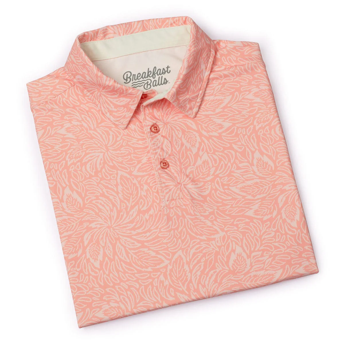 Breakfast Balls® "Coral Leaf" – All-Day Polo - Image 5