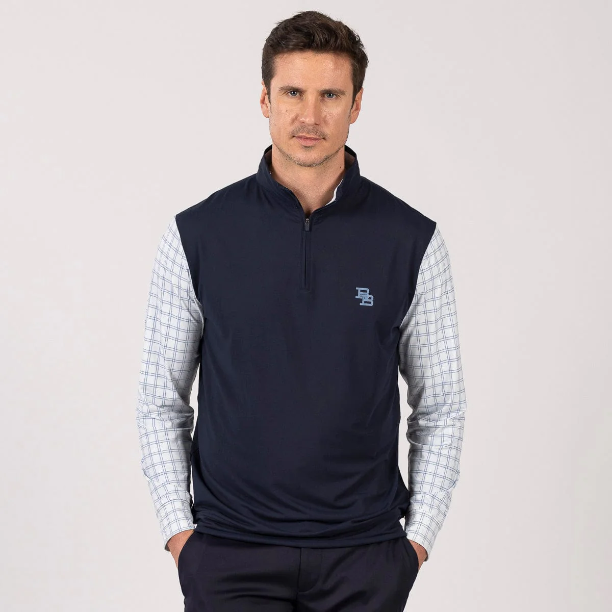 Breakfast Balls® "Finance Bro Blue (Monogram)" – Quarter Zip - Image 4