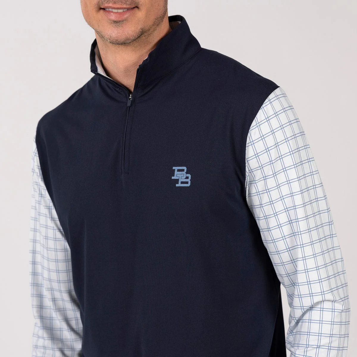 Breakfast Balls® "Finance Bro Blue (Monogram)" – Quarter Zip - Image 6