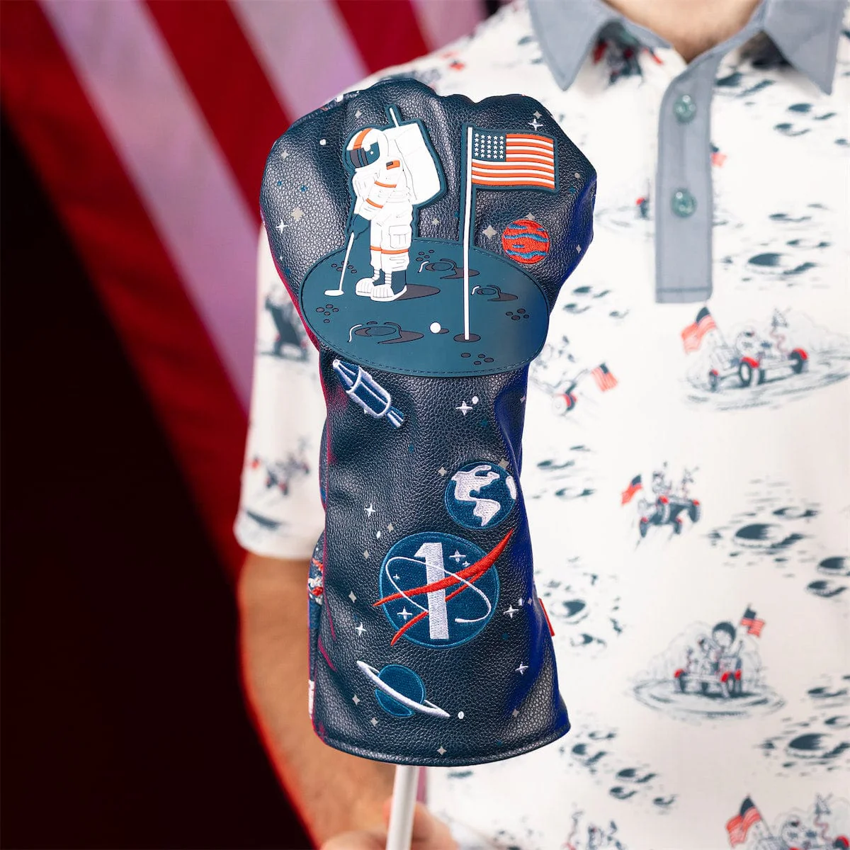 NASA "One Small Putt For Man" – Driver Headcover - Image 2