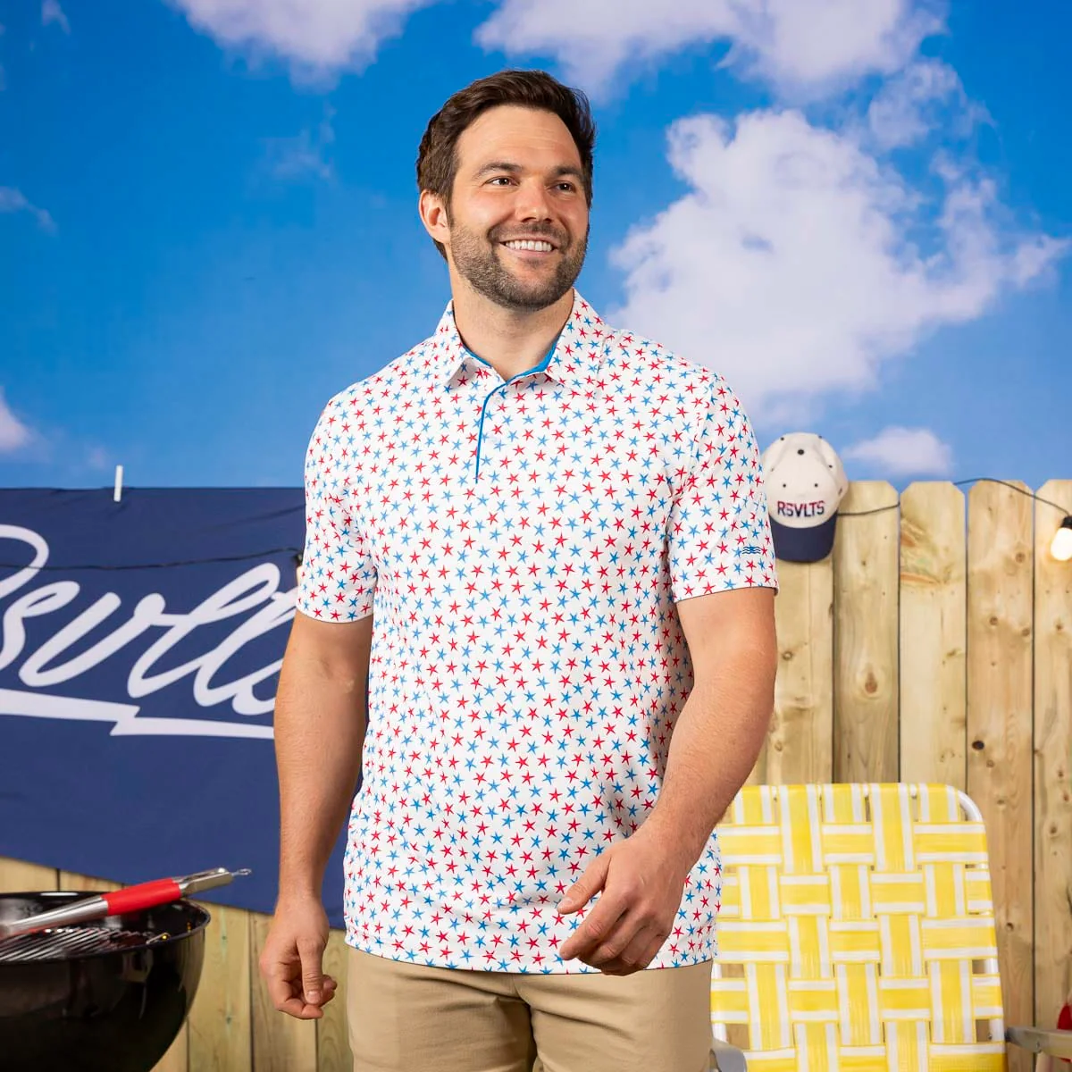 Breakfast Balls® "Starfish Spangled" – All-Day Polo - Image 3