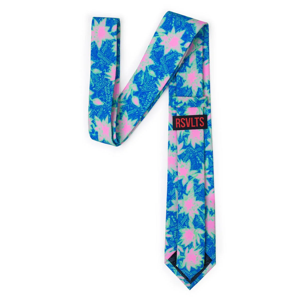 Camp Kunu Floral (Light Blue) Tie & Pocket Sq. - Image 2