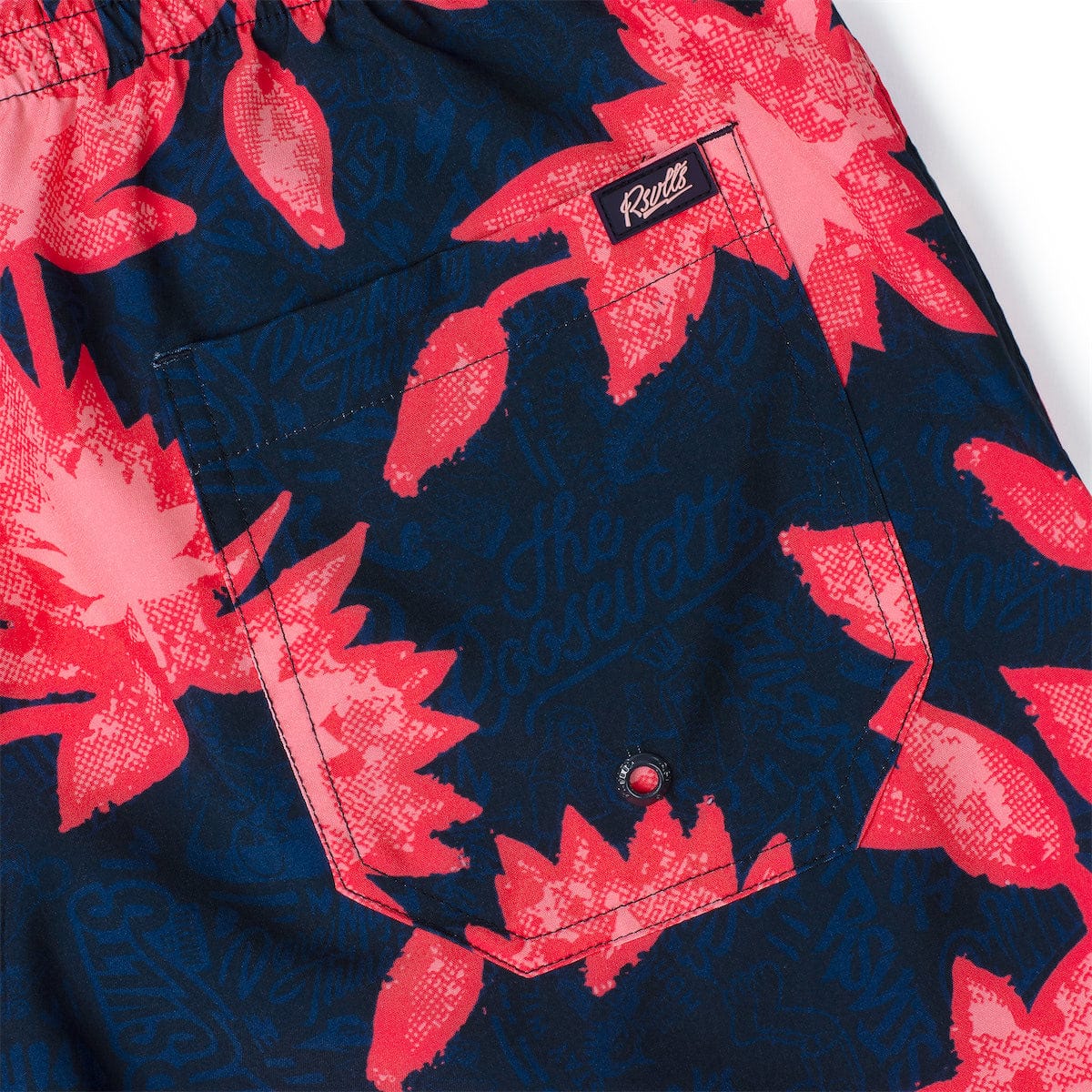 Camp Kunu Floral (Red) – Hybrid Shorts - Image 3