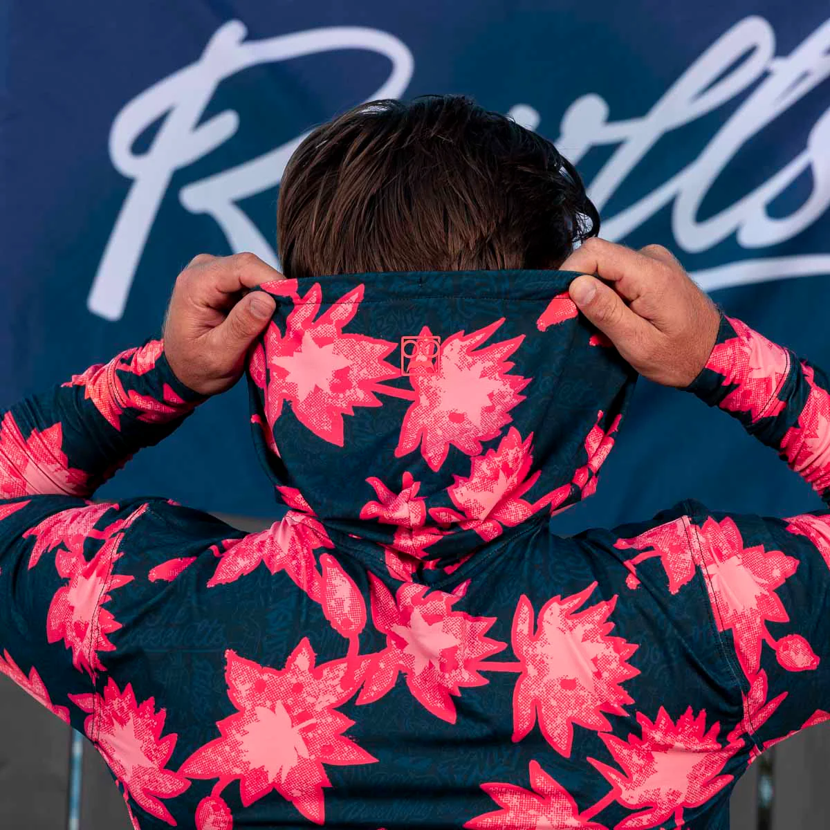 Camp Kunu Floral (Red) – Performance Hoodie - Image 5