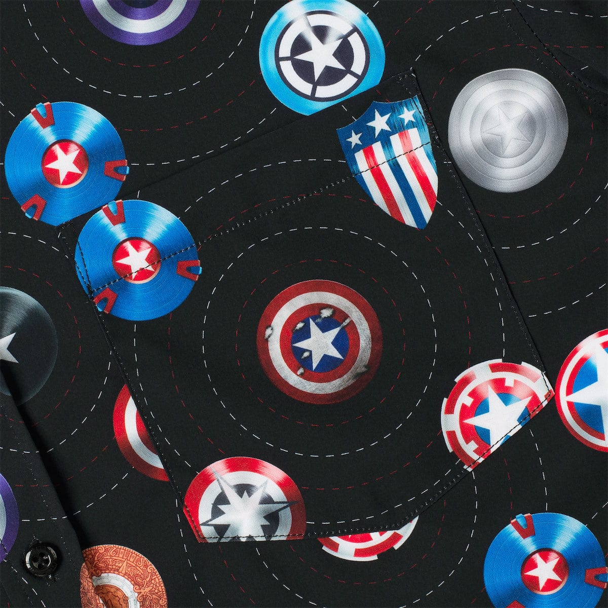 Captain America "Wield the Shield" – KUNUFLEX Short Sleeve Shirt - Image 3