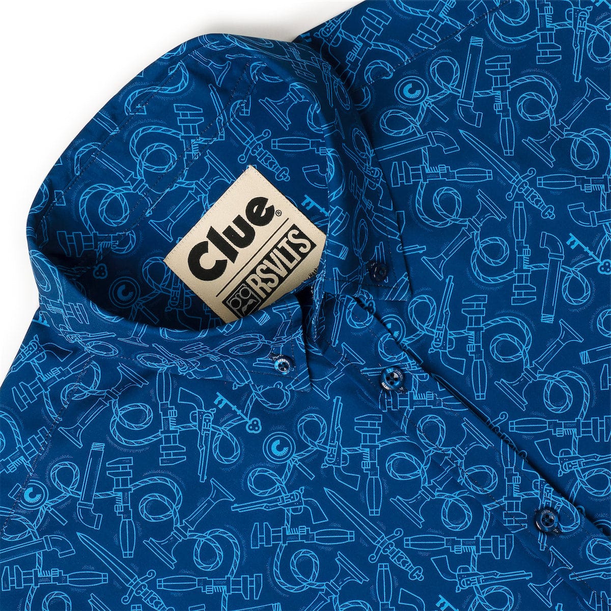 Clue "Choose Your Weapon" – KUNUFLEX Short Sleeve Shirt - Image 6