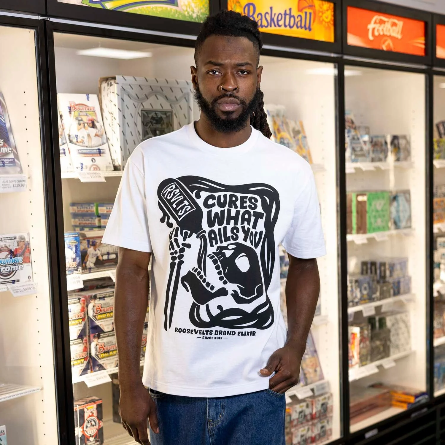 Cures What Ails You – Vintage Crewneck Tee - Image 3