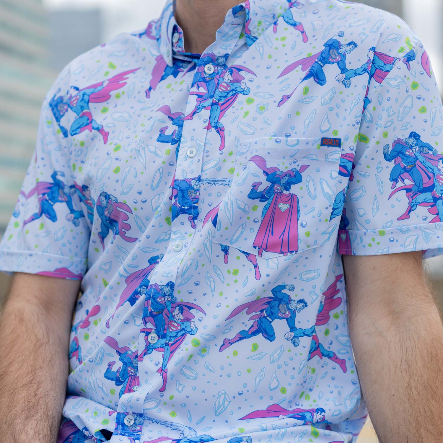 Superman™ "Superman vs. Bizarro™" – KUNUFLEX Short Sleeve Shirt - Image 11