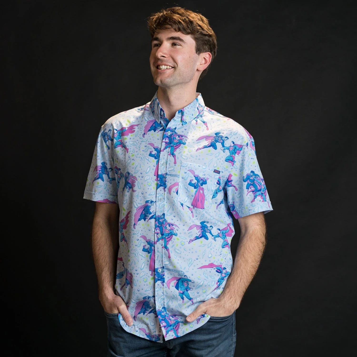 Superman™ "Superman vs. Bizarro™" – KUNUFLEX Short Sleeve Shirt - Image 6