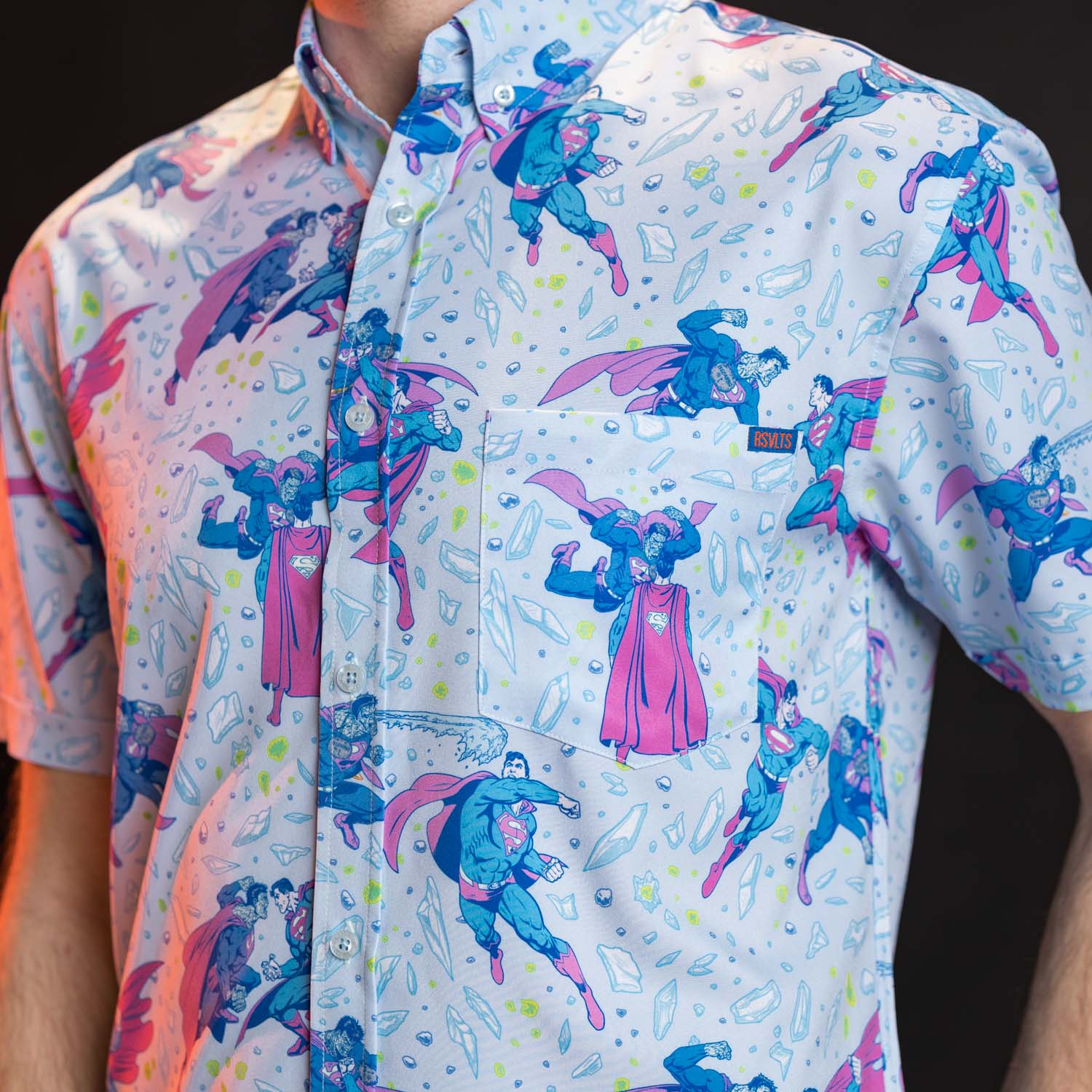 Superman™ "Superman vs. Bizarro™" – KUNUFLEX Short Sleeve Shirt - Image 7