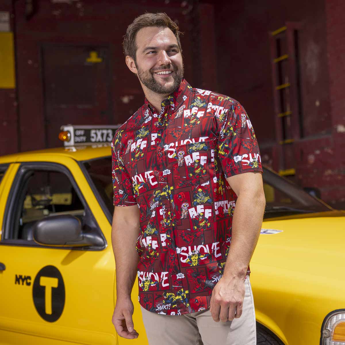 Deadpool & Wolverine "Snikts & Smooches" – KUNUFLEX Short Sleeve Shirt - Image 3