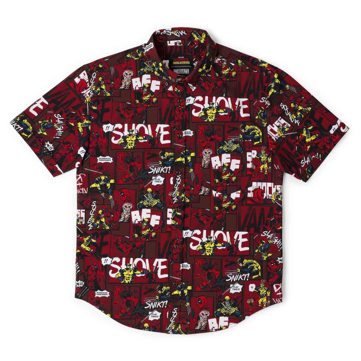 Deadpool & Wolverine "Snikts & Smooches" – KUNUFLEX Short Sleeve Shirt - Image 4