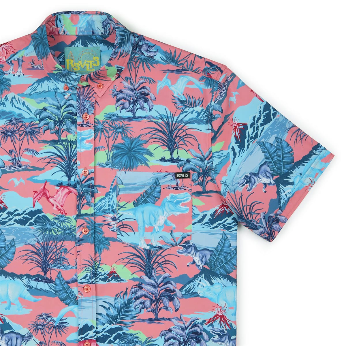 Dino Pop – KUNUFLEX Short Sleeve Shirt - Image 2