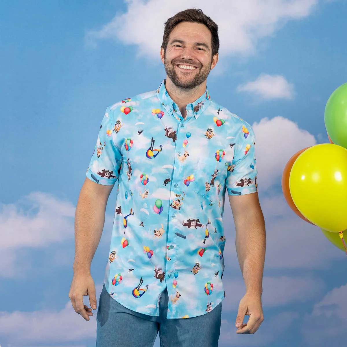 Disney and Pixar Up "What Goes Up..." – KUNUFLEX Short Sleeve Shirt - Image 2