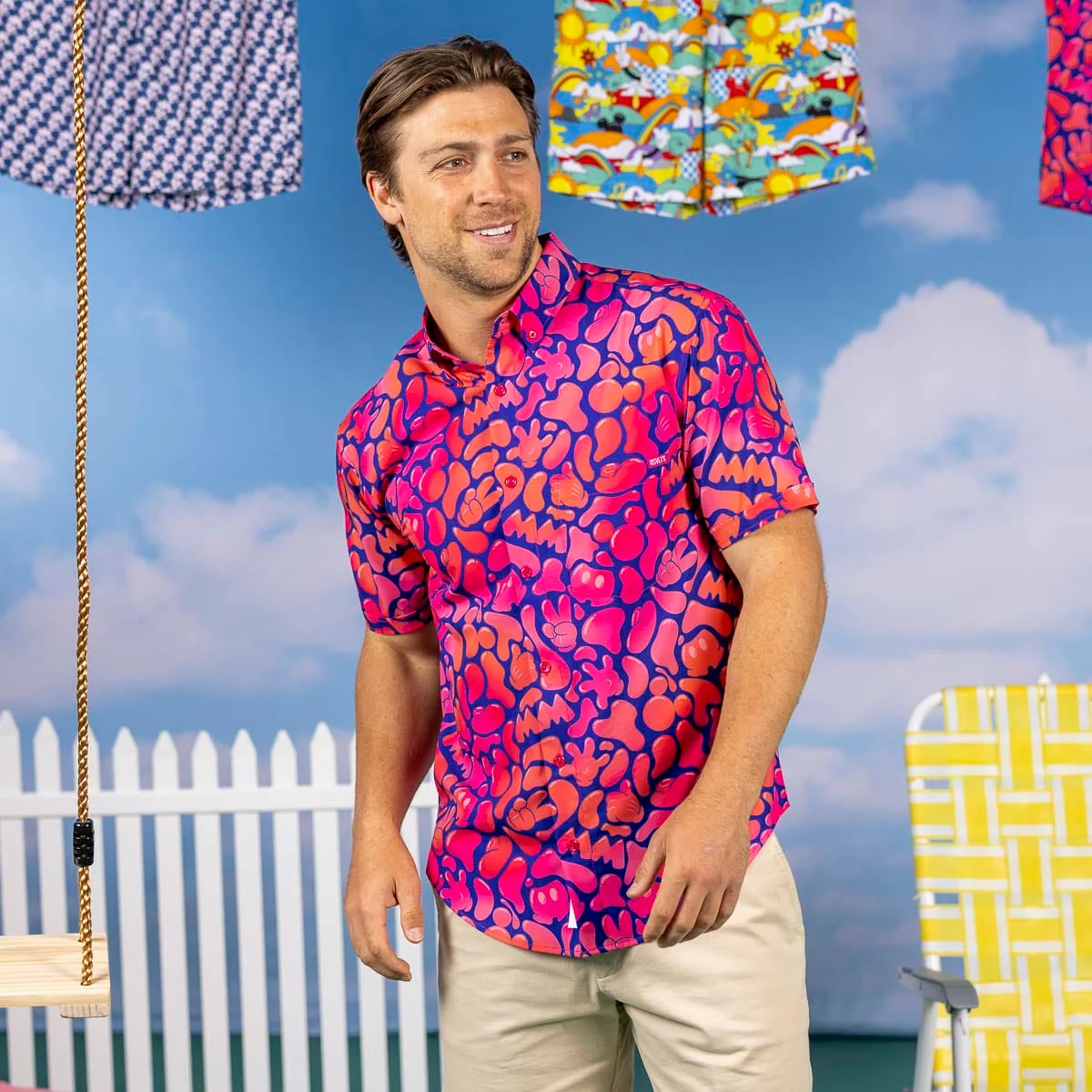 Disney "Glow Flow Mickey" – KUNUFLEX Short Sleeve Shirt - Image 2