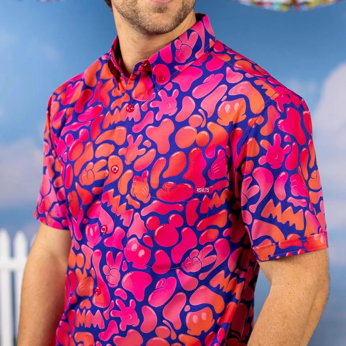 Disney "Glow Flow Mickey" – KUNUFLEX Short Sleeve Shirt - Image 4