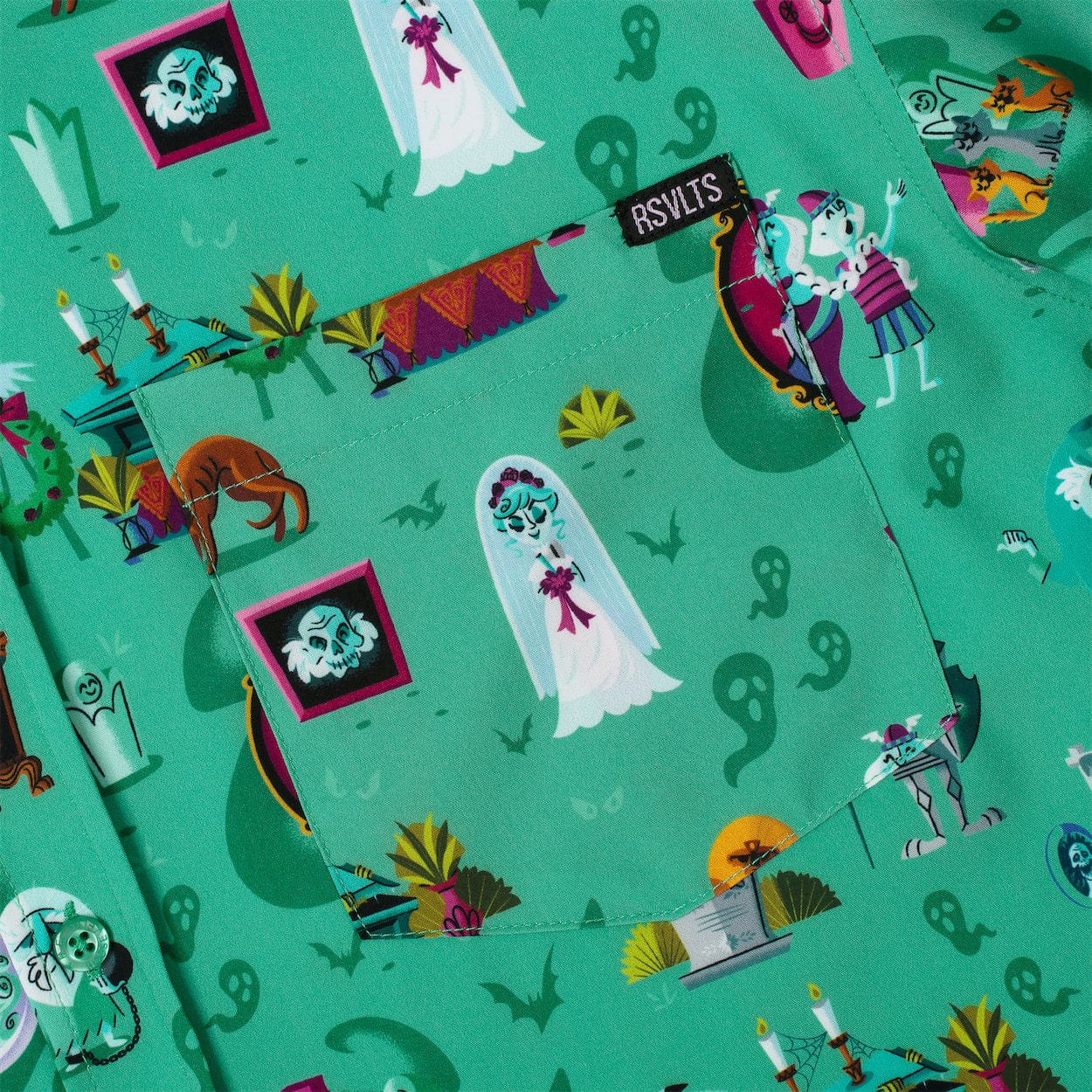 Disney’s Haunted Mansion “After-Life of the Party” – KUNUFLEX Short Sleeve Shirt - Image 7