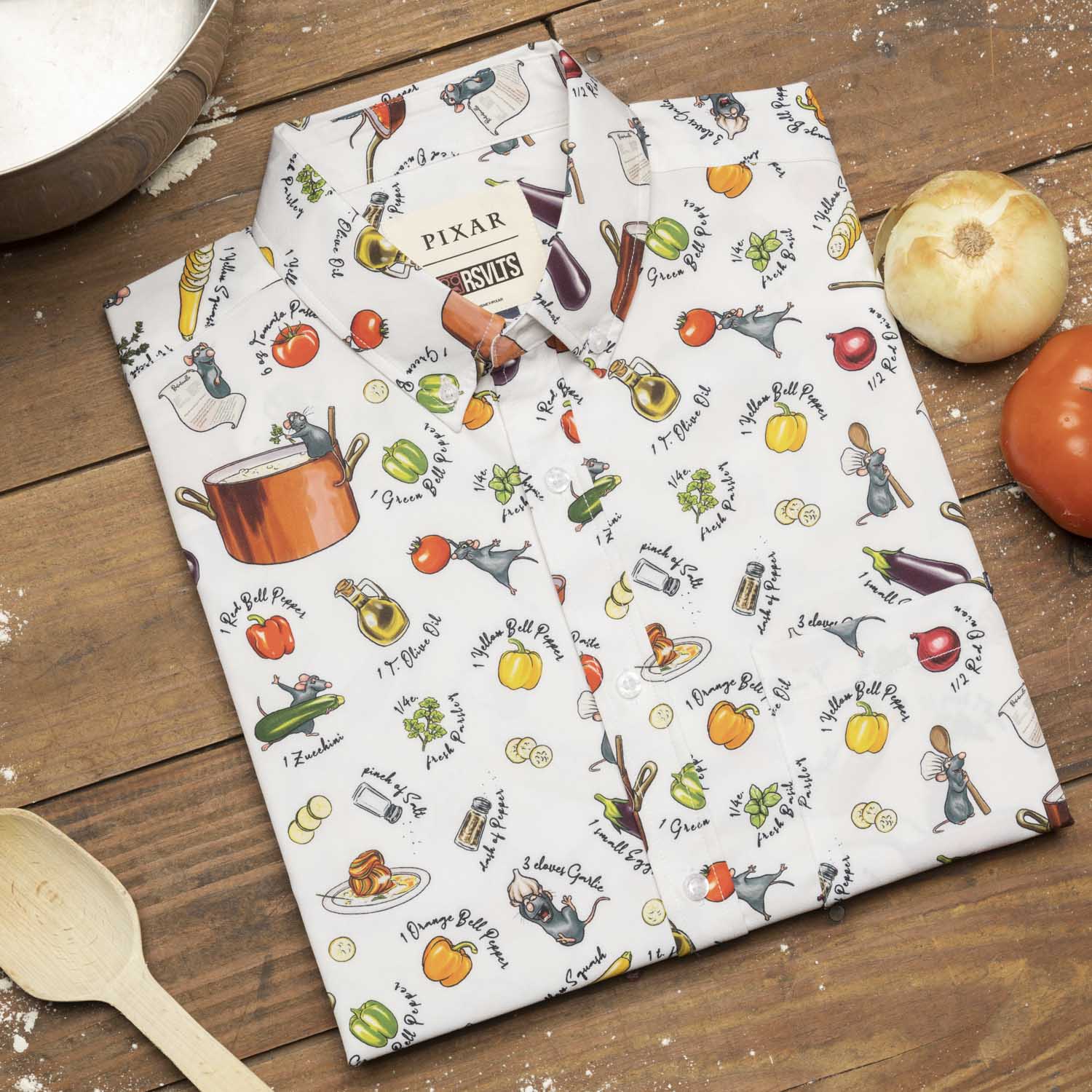 Disney and Pixar Ratatouille "Bon Rat-Pétit" – KUNUFLEX Short Sleeve Shirt - Image 3