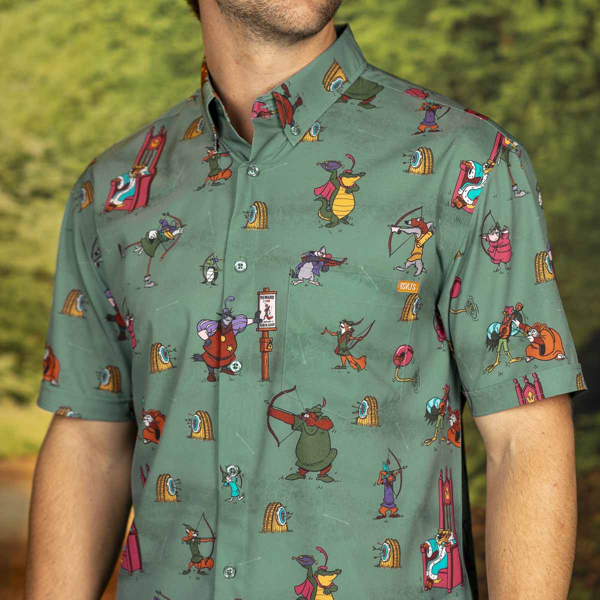 Disney's Robin Hood "Archrivals" – KUNUFLEX Short Sleeve Shirt - Image 3