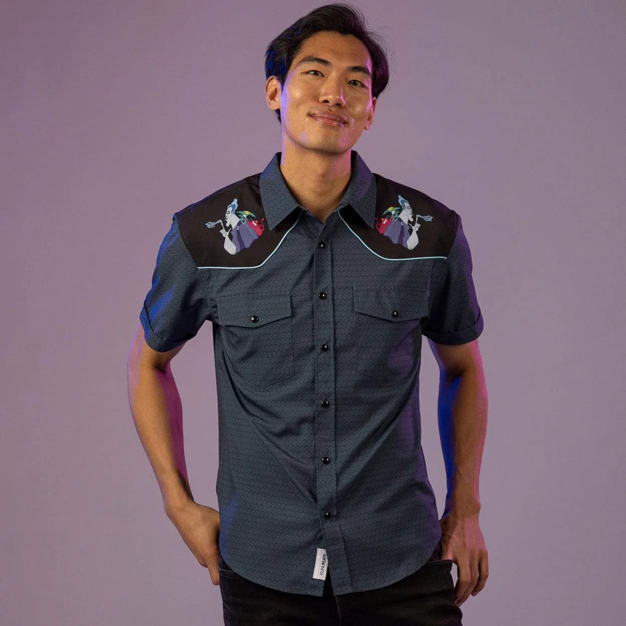 Disney Villains "Dark and Gloomy" – Roper Short Sleeve Shirt - Image 4