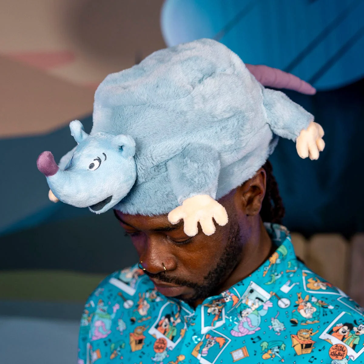 Disney's A Goofy Movie "Lester's Possum Pal" – Plush Hat - Image 5