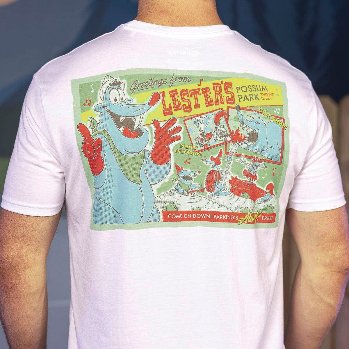 Disney’s A Goofy Movie "Lester's Possum Park" – Crewneck Tee - Image 5