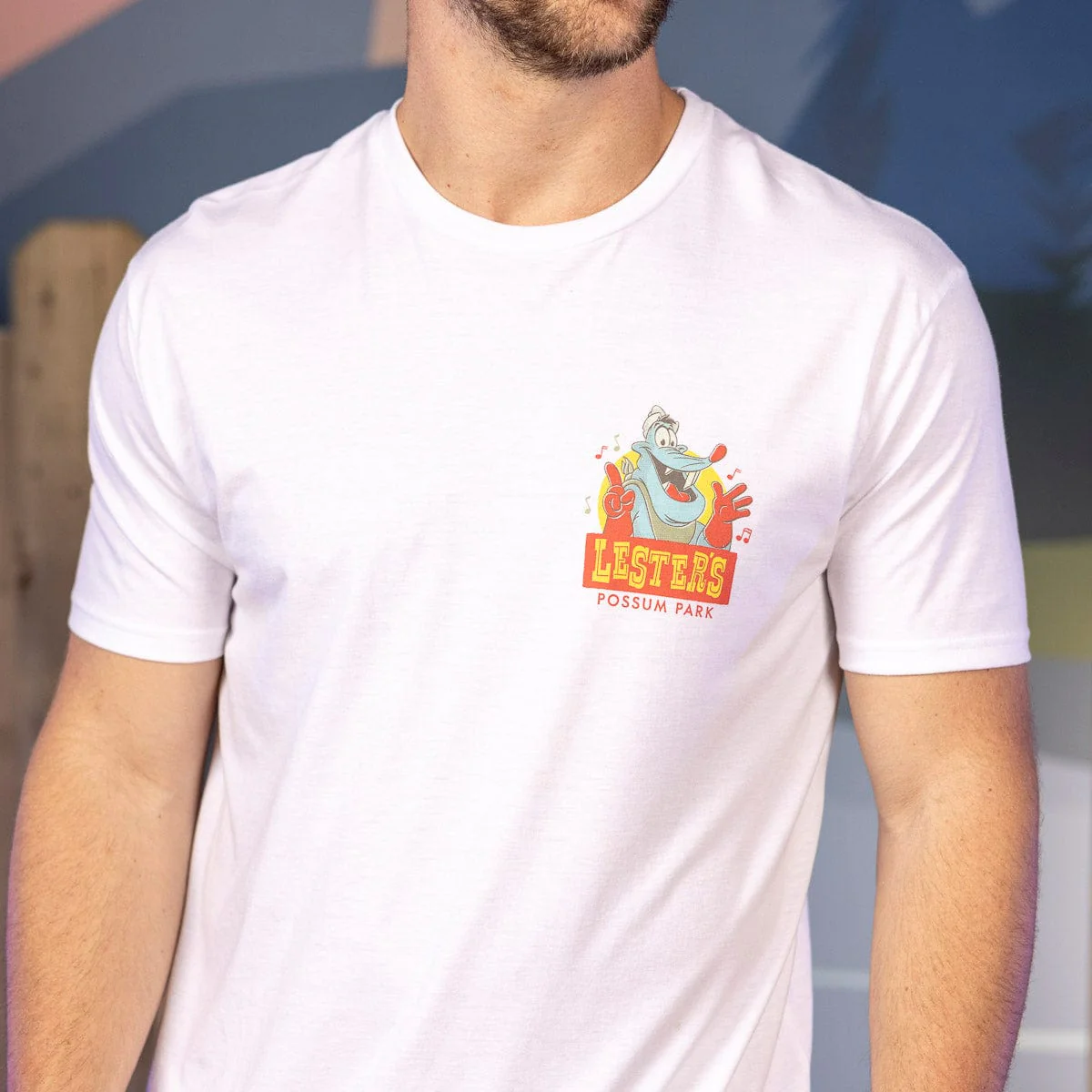 Disney’s A Goofy Movie "Lester's Possum Park" – Crewneck Tee - Image 6