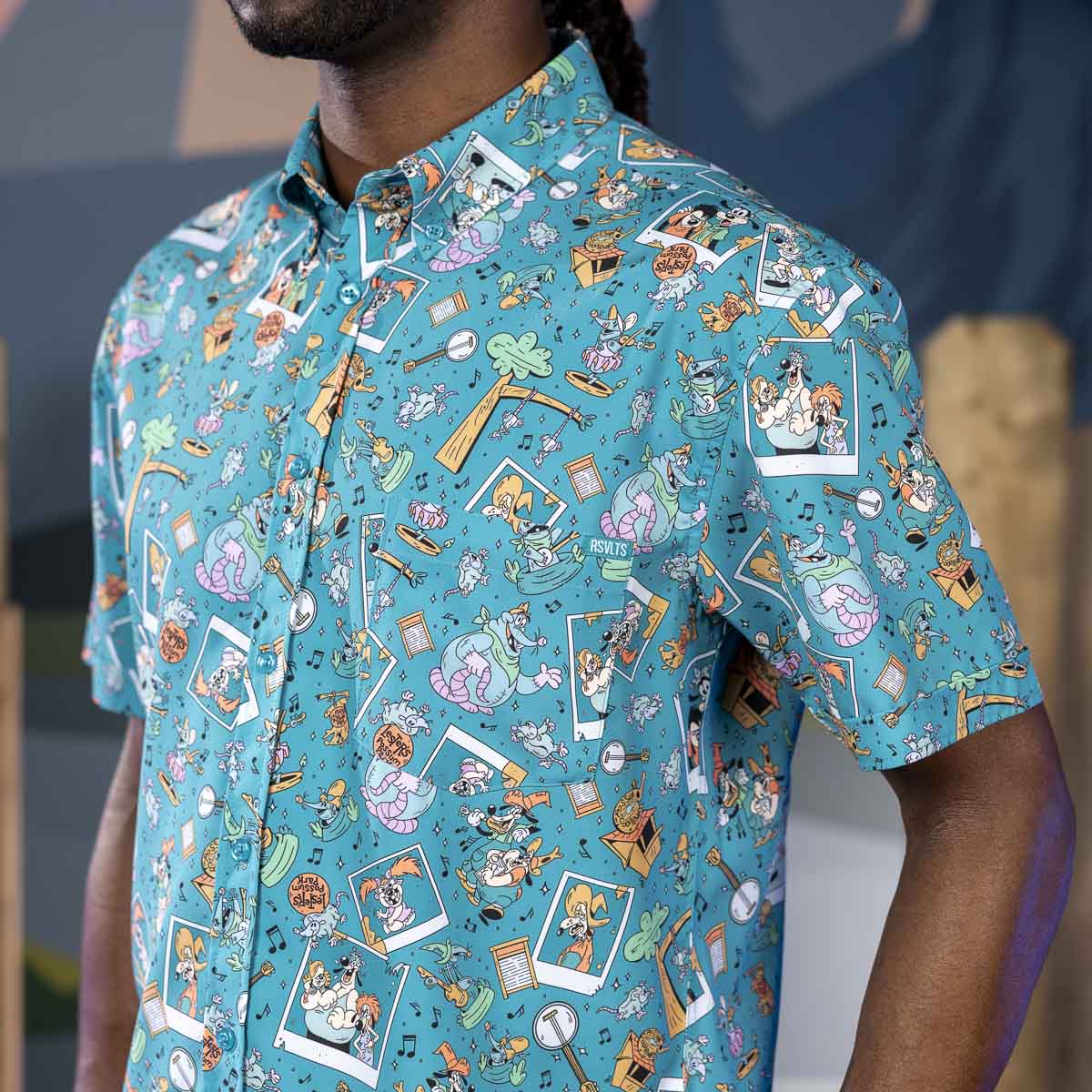 Disney’s A Goofy Movie "Lester’s Possum Park" – KUNUFLEX Short Sleeve Shirt - Image 2