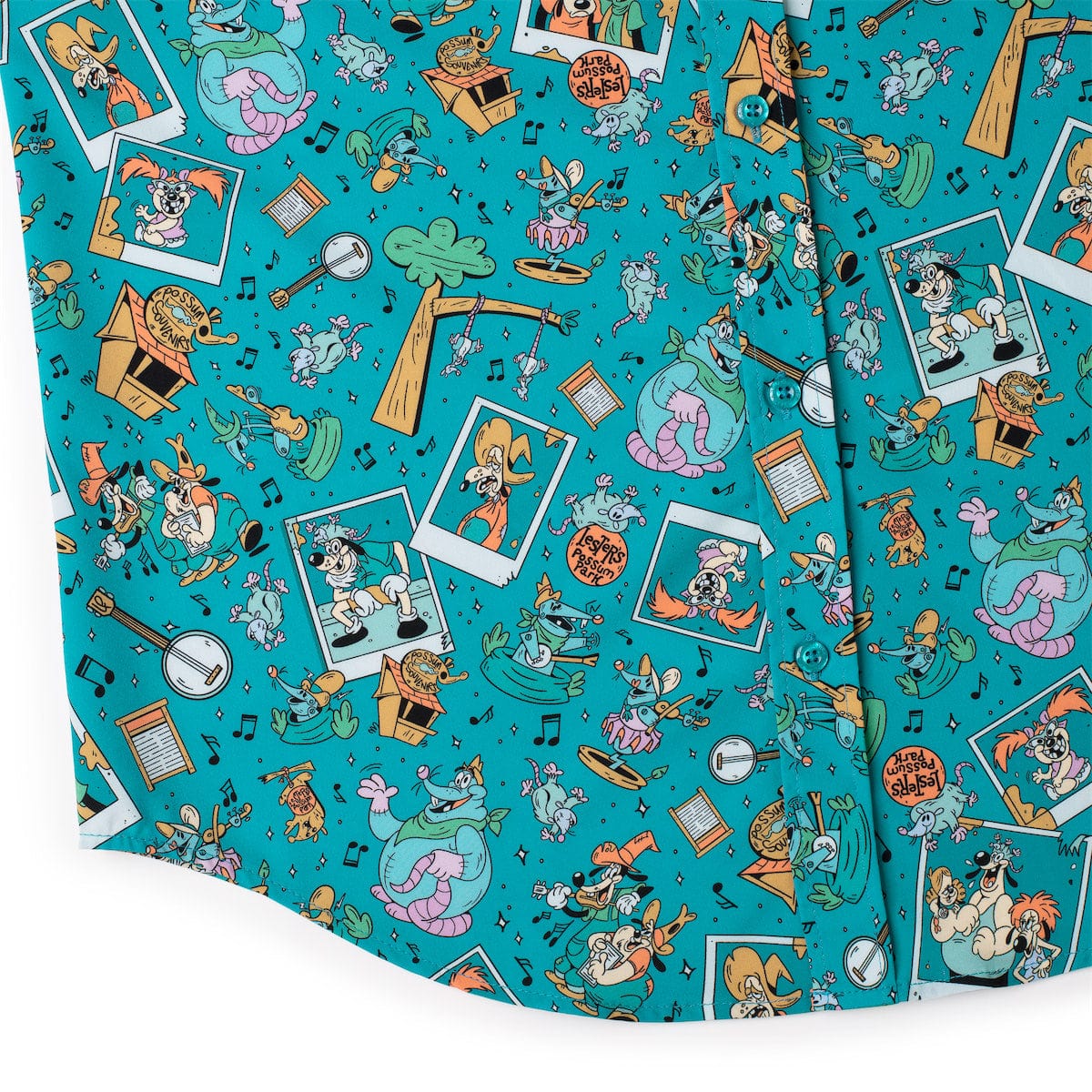 Disney’s A Goofy Movie "Lester’s Possum Park" – KUNUFLEX Short Sleeve Shirt - Image 8