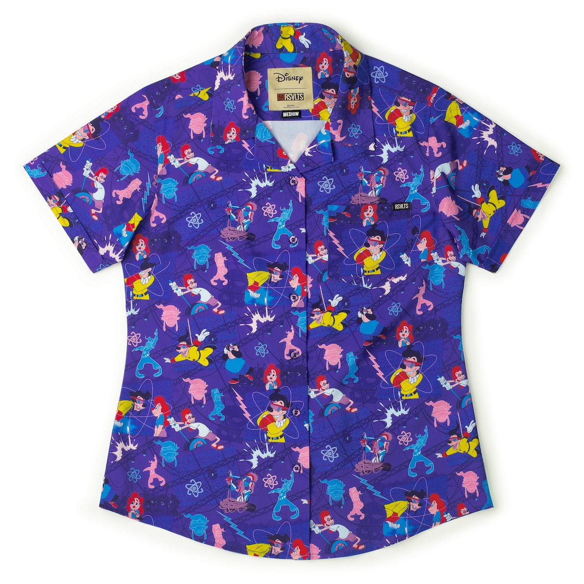 Disney’s A Goofy Movie "Max Voltage" – Women's KUNUFLEX Short Sleeve Shirt - Image 2