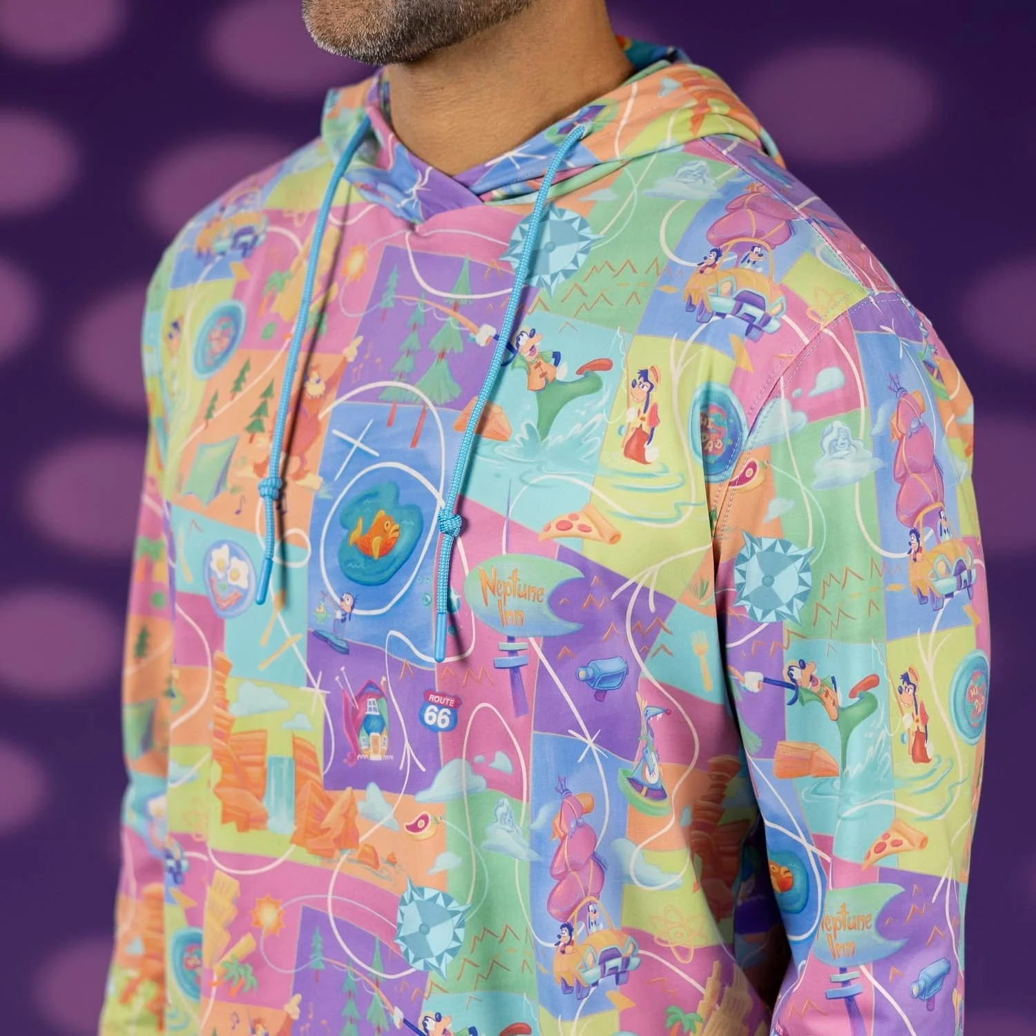 Disney’s A Goofy Movie "The Open Road" – Performance Hoodie - Image 4