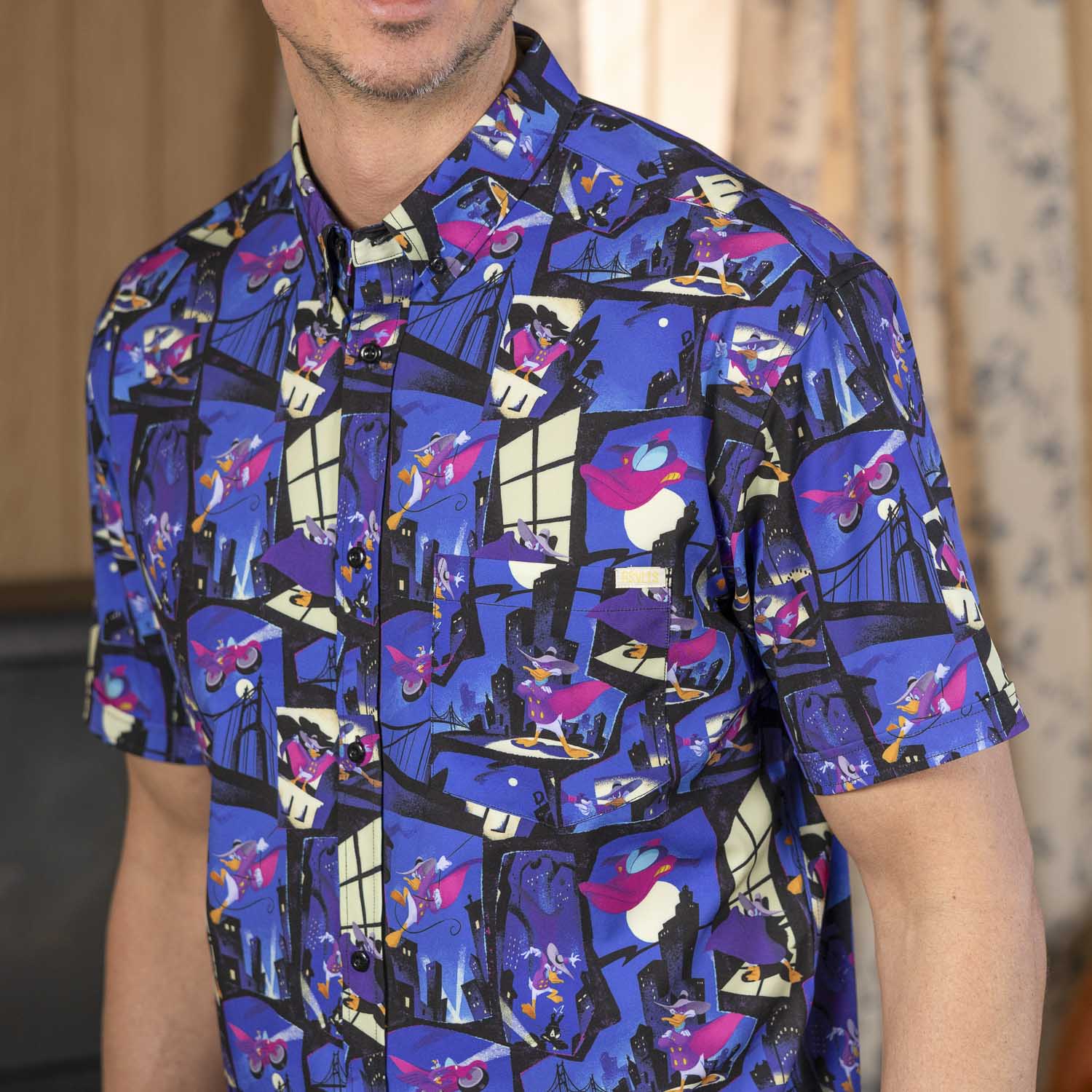 Disney’s Darkwing Duck "The Duck Night" – KUNUFLEX Short Sleeve Shirt - Image 4